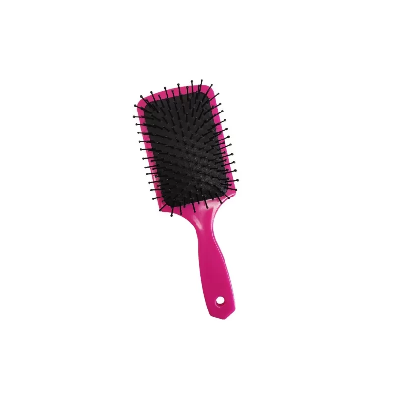 Escova de cabelo almofadada retangular